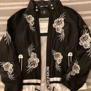 Bogner flower embroidery windbreaker